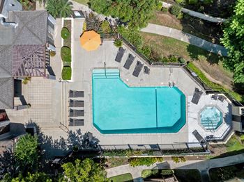 Shimmering swimming pool